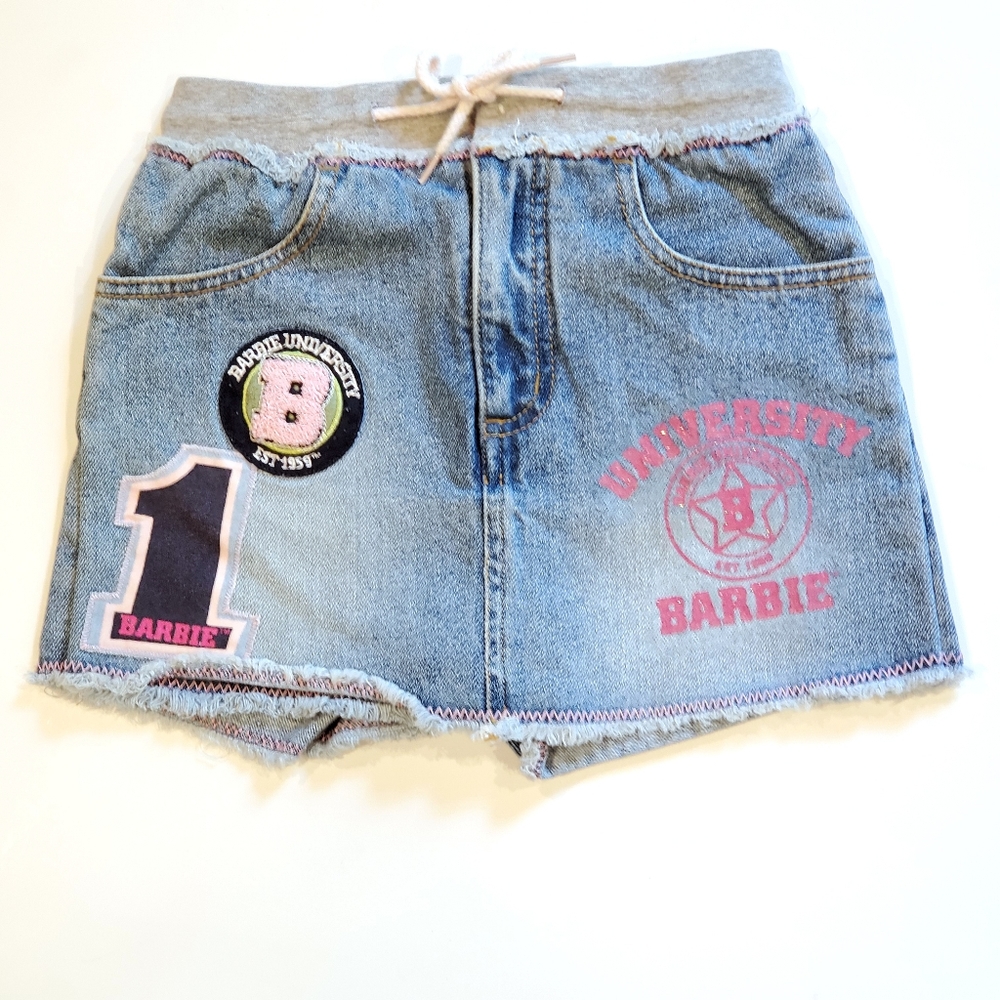 Vintage Barbie denim skort, size 6